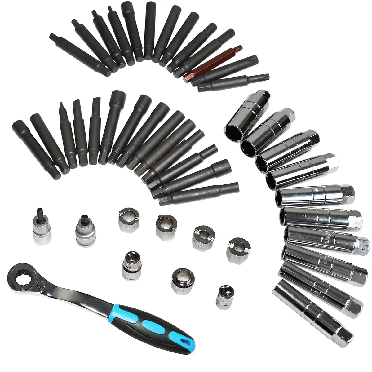 DPTOOL Shock Absorber Strut Nut Removal Kit 47pc | Automotive Fastener Drive Bits for Suspension - view 2