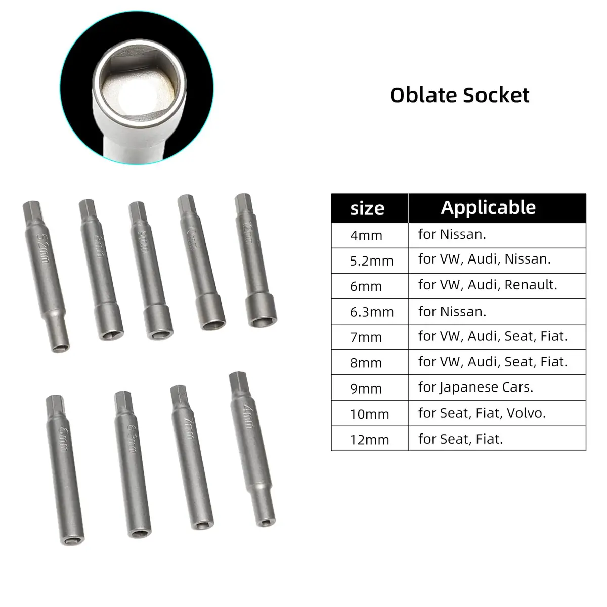 DPTOOL Shock Absorber Strut Nut Removal Kit 47pc | Automotive Fastener Drive Bits for Suspension - view 4