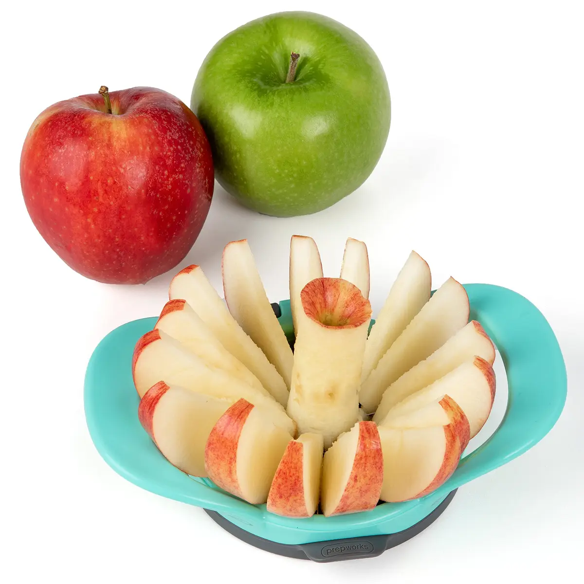 Progressive 16-Slice Thin Apple Slicer & Corer | Dishwasher Safe, Turquoise - view 6