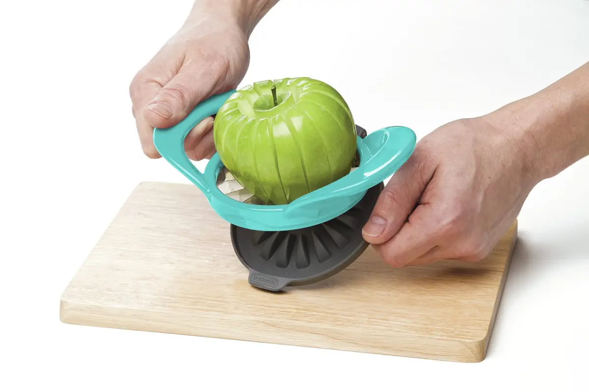 Progressive 16-Slice Thin Apple Slicer & Corer | Dishwasher Safe, Turquoise - view 3
