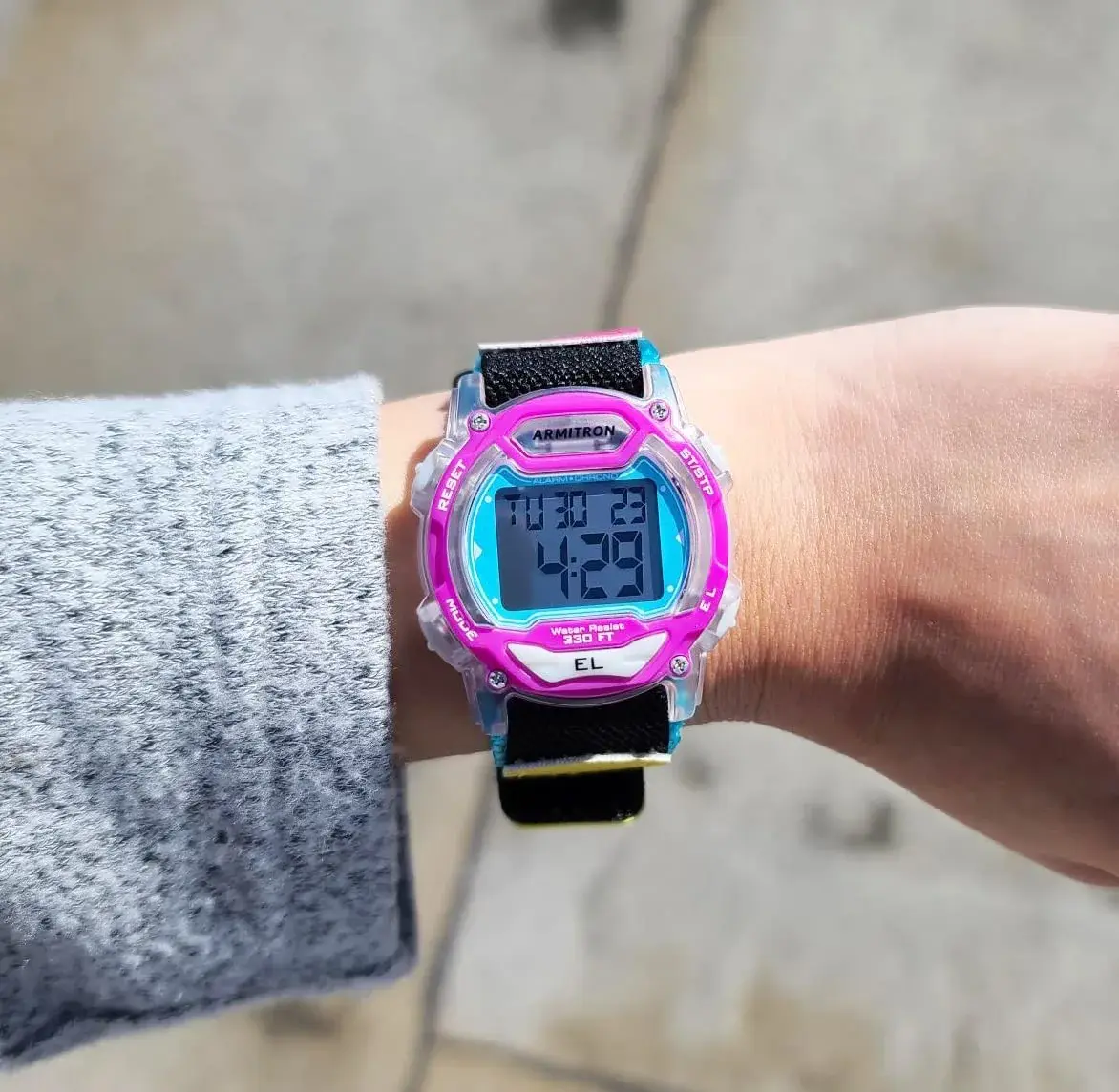 Armitron Sport Unisex Multicolor Nylon Strap Digital Chronograph Watch 40mm - view 2