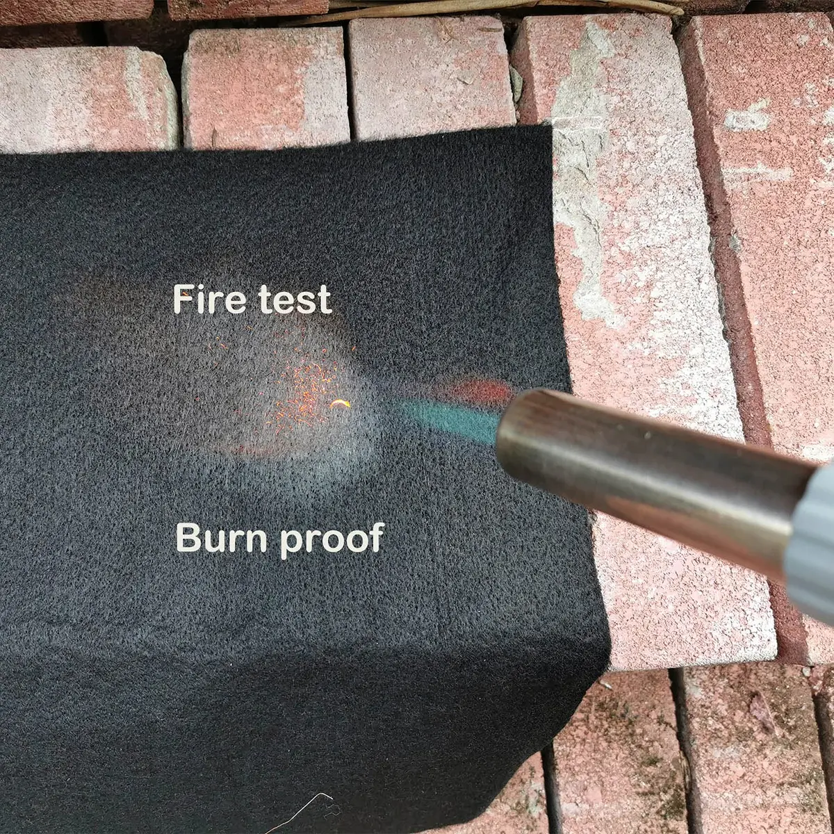 Buraku Welding Blanket Fireproof | Heat Resistant Up to 1800°F | Flame Retardant Carbon Felt (12"X26" | 1PACK) - view 4