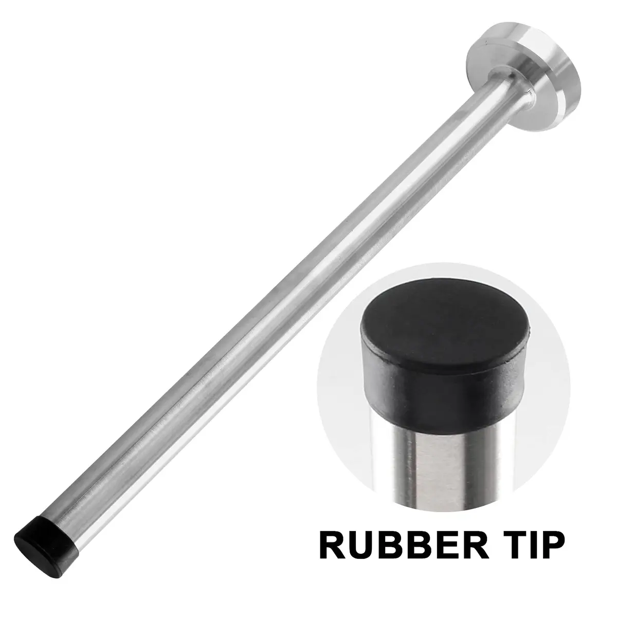 BokWin 10 Inch Wall Mount Door Stopper, Stainless Steel, Brushed Finish | Protects Walls & Doors - view 5