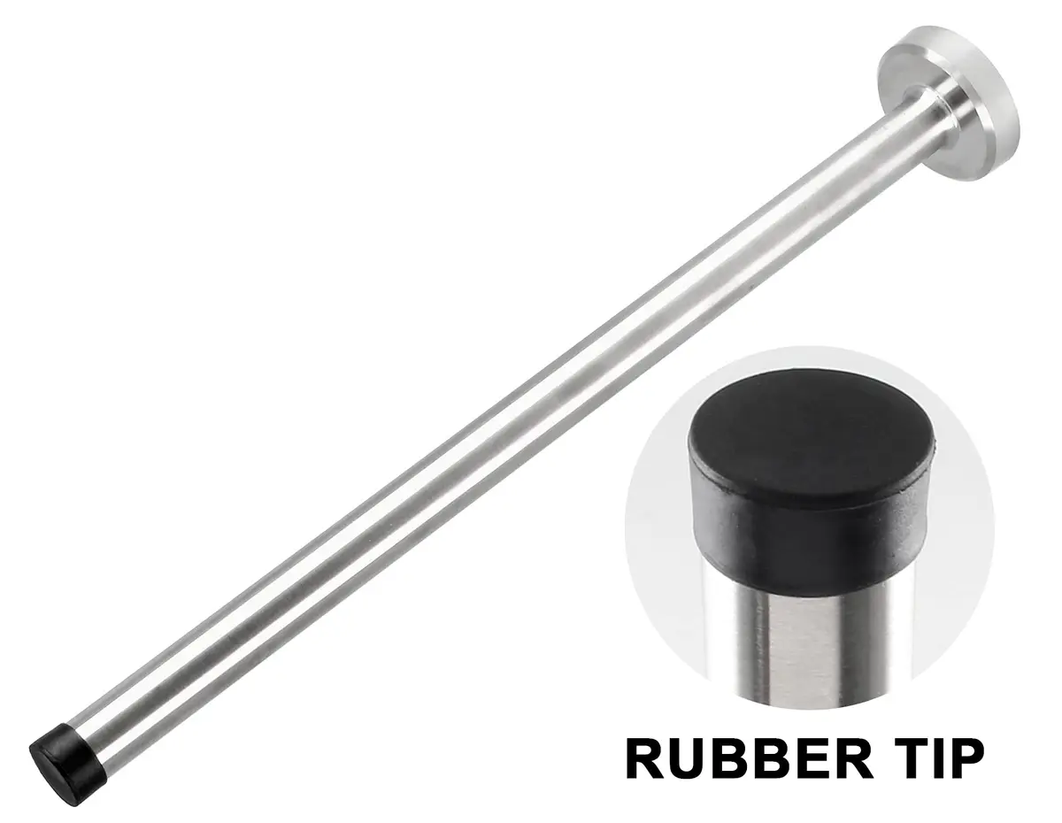 BokWin 12 Inch Wall-Mounted Door Stopper | Heavy Duty Stainless Steel, Rust-Resistant, Easy Install - view 5