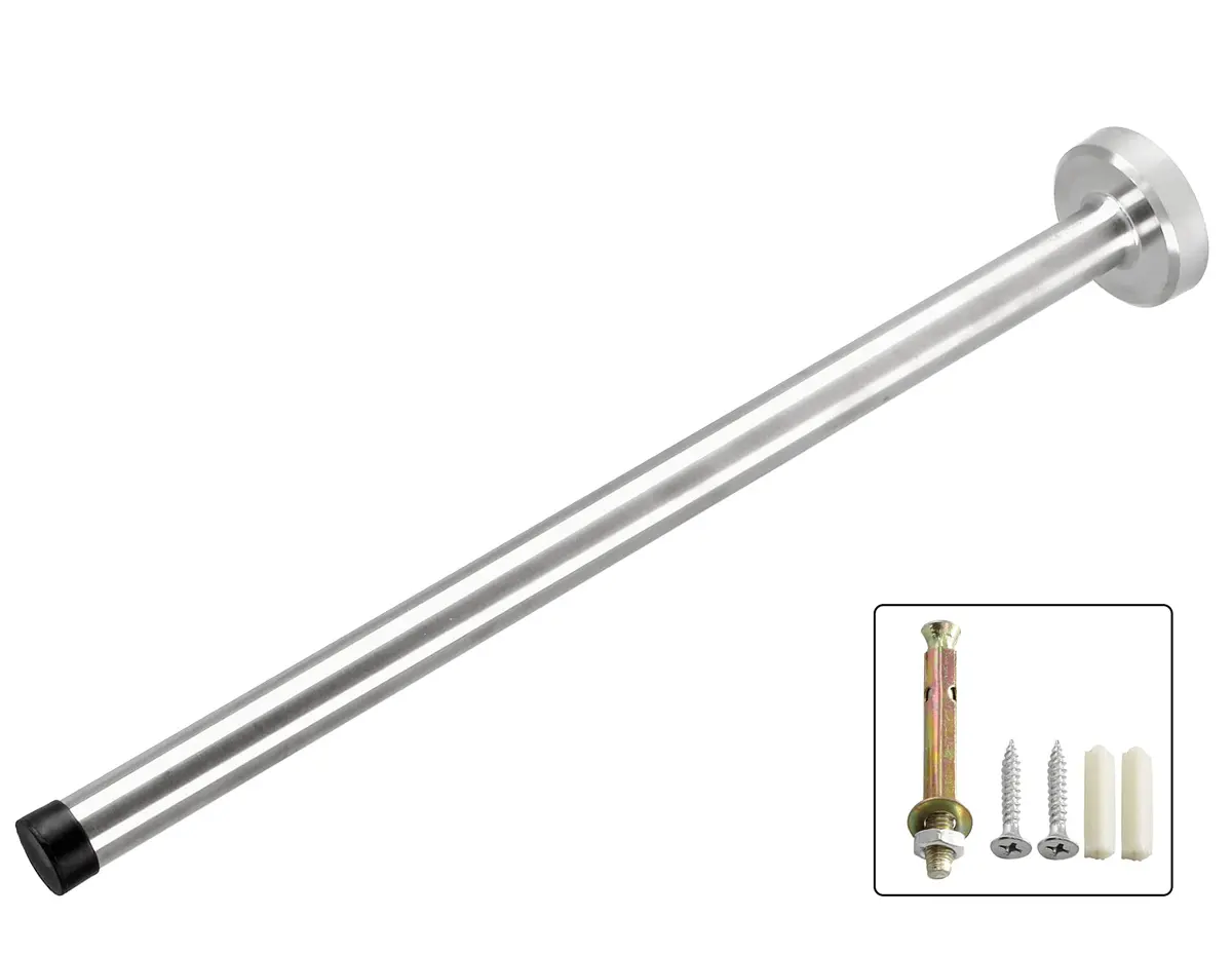 BokWin 12 Inch Wall-Mounted Door Stopper | Heavy Duty Stainless Steel, Rust-Resistant, Easy Install - view 3