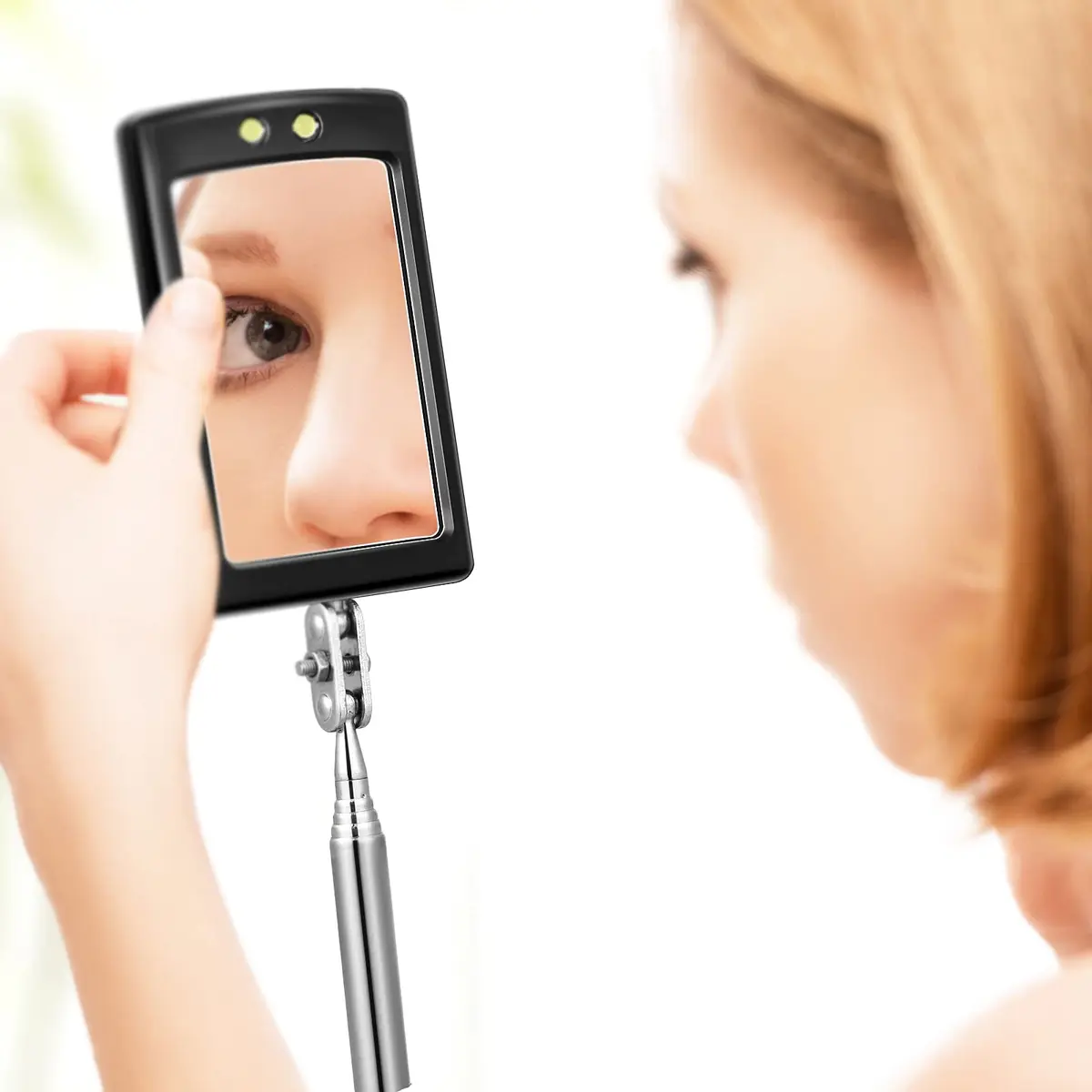 Blulu Precision Measuring Inspection Mirror 3-Piece Set | Telescoping, Lighted, Oval Style for Small Parts & Vehicle Checks - view 7