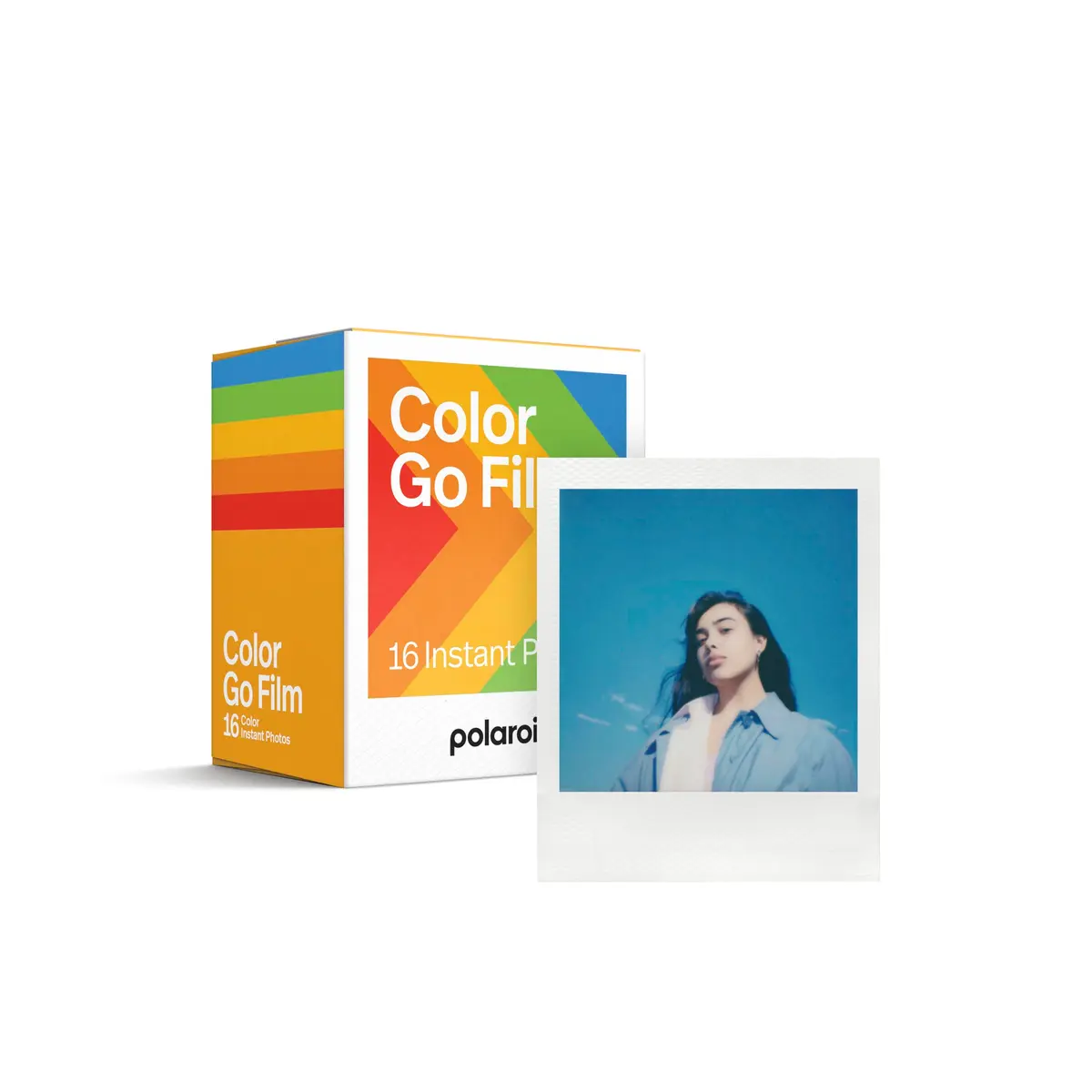 Polaroid Go Color Film Double Pack 16 Photos (6017) | White Frame Instant Film - main product image
