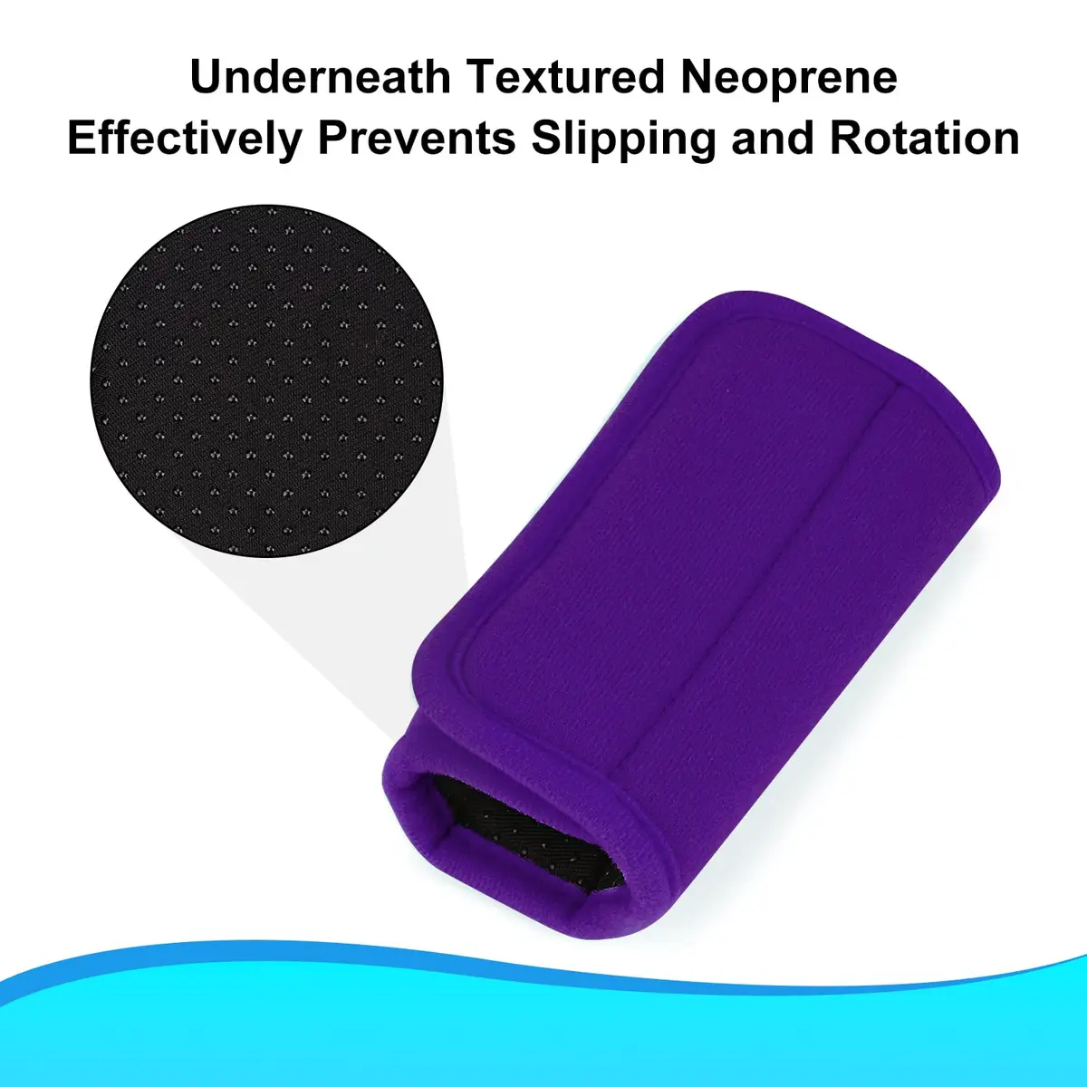supregear Walker Grips (2 Pack) | Soft Padded Non-slip Handle Covers for Walkers, Rollators, Crutches, Wheelchairs, Purple - view 4