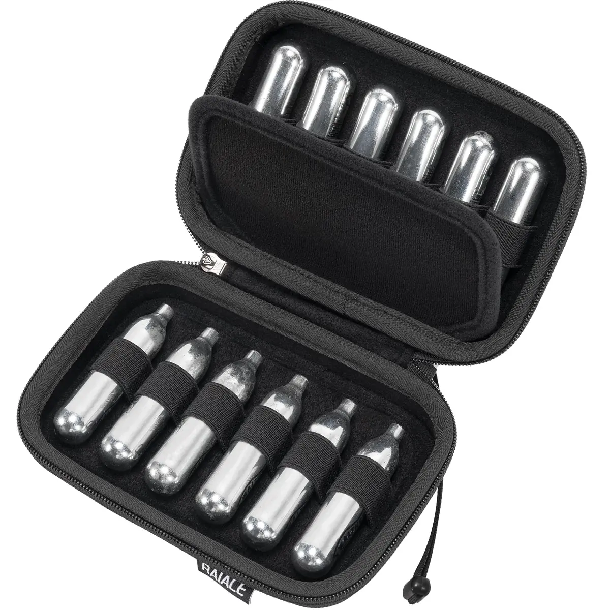 RAIACE CO2 Cartridges Storage Case Black | Holds 12pcs CO2 Cartridges, Protective Travel Bag - main product image