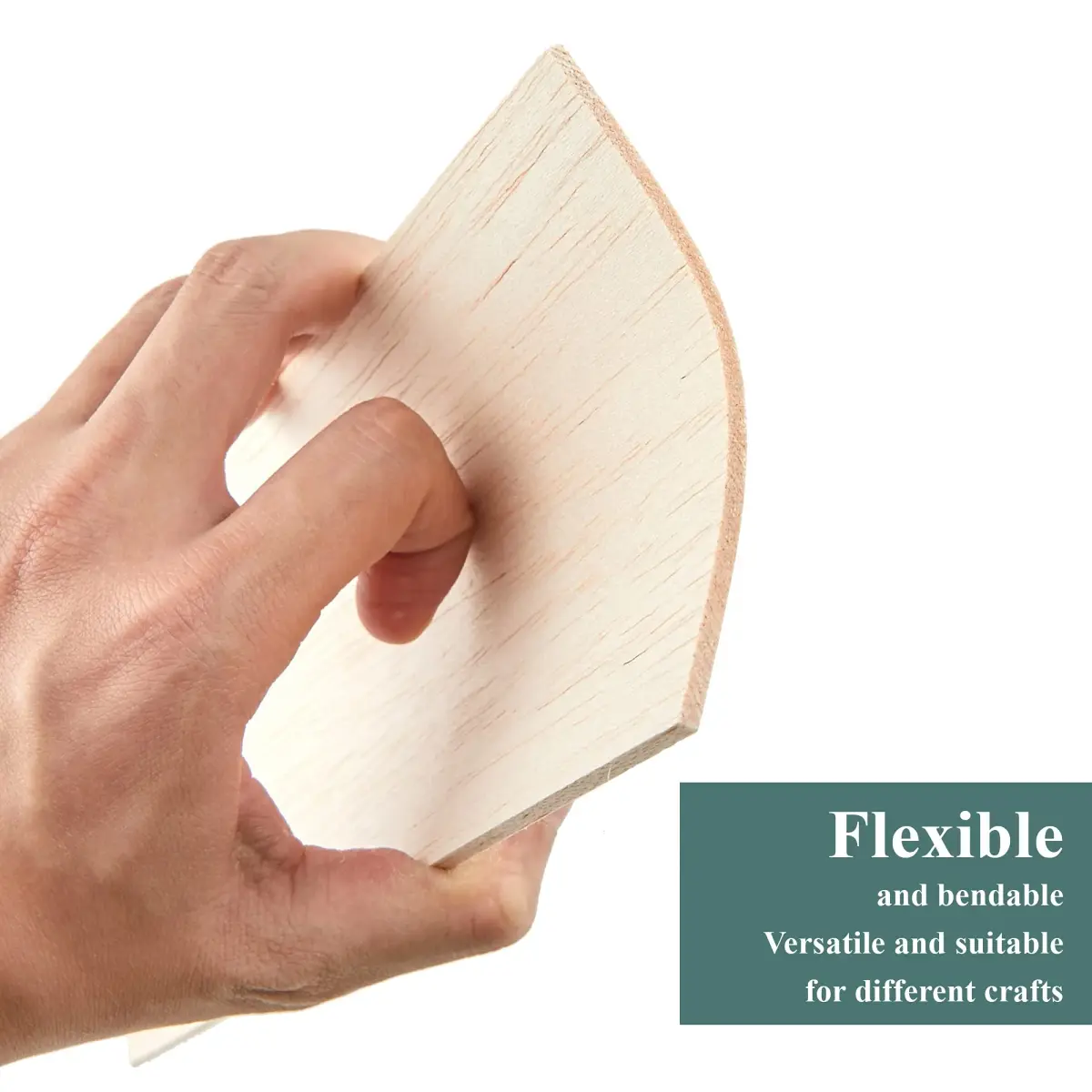 Craftiff Balsa Wood Sheets 1/8" Thick 12" x 4" (300x100mm) | 5 Pack Unfinished Wood for Crafts - view 5