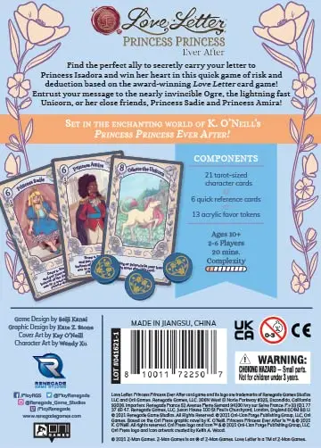 Renegade Game Studios Love Letter: Princess Princess Ever After Ages 10+ | 2-6 Players | 20 Min - view 2
