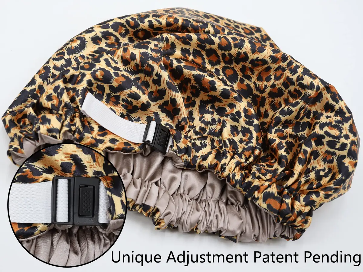 SAYMRE 100% Mulberry Silk Lined Bonnet Adjustable Satin Sleep Cap 19 Momme Silk Bonnet for Women Curly,Long Hair Care | Breathable, Soft & Hair-Friendly - view 5