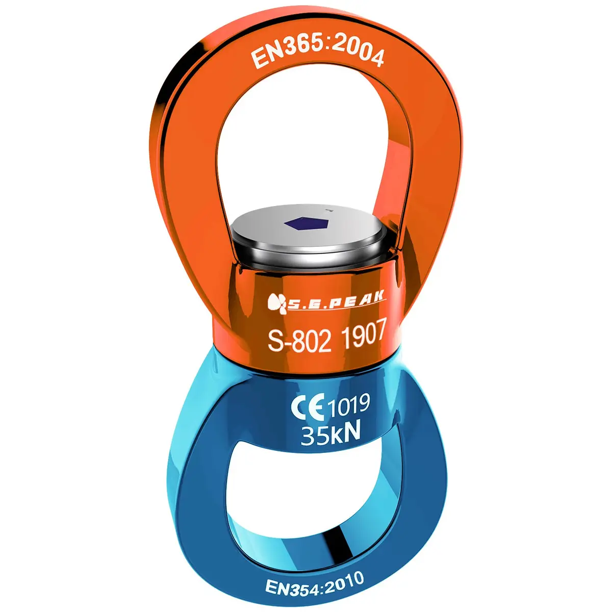 PROND 35kN Swing Swivel Rotational Device with Carabiner, 73g (2.58oz) — Heavy Duty for Tree Swings & Aerial Dance - main product image