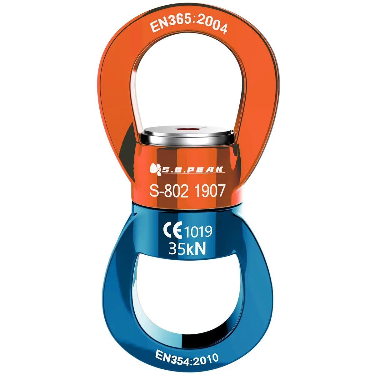 PROND 35kN Swing Swivel Rotational Device with Carabiner, 73g (2.58oz) — Heavy Duty for Tree Swings & Aerial Dance - view 2