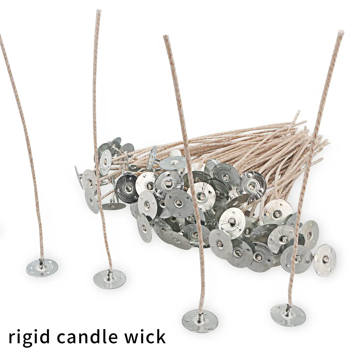 EUPNHY CD Series Candle Wicks for Soy Candles, 100pcs CD 4 6" Pretabbed Cotton & Paper Wicks for Candle Making - view 6