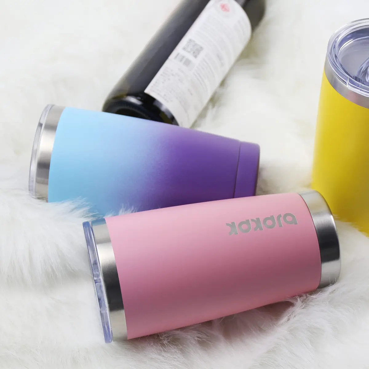 BJPKPK 20 oz Insulated Stainless Steel Tumbler with Lid & Straw | Keeps Drinks Cold 24 Hrs, Hot 12 Hrs - view 5