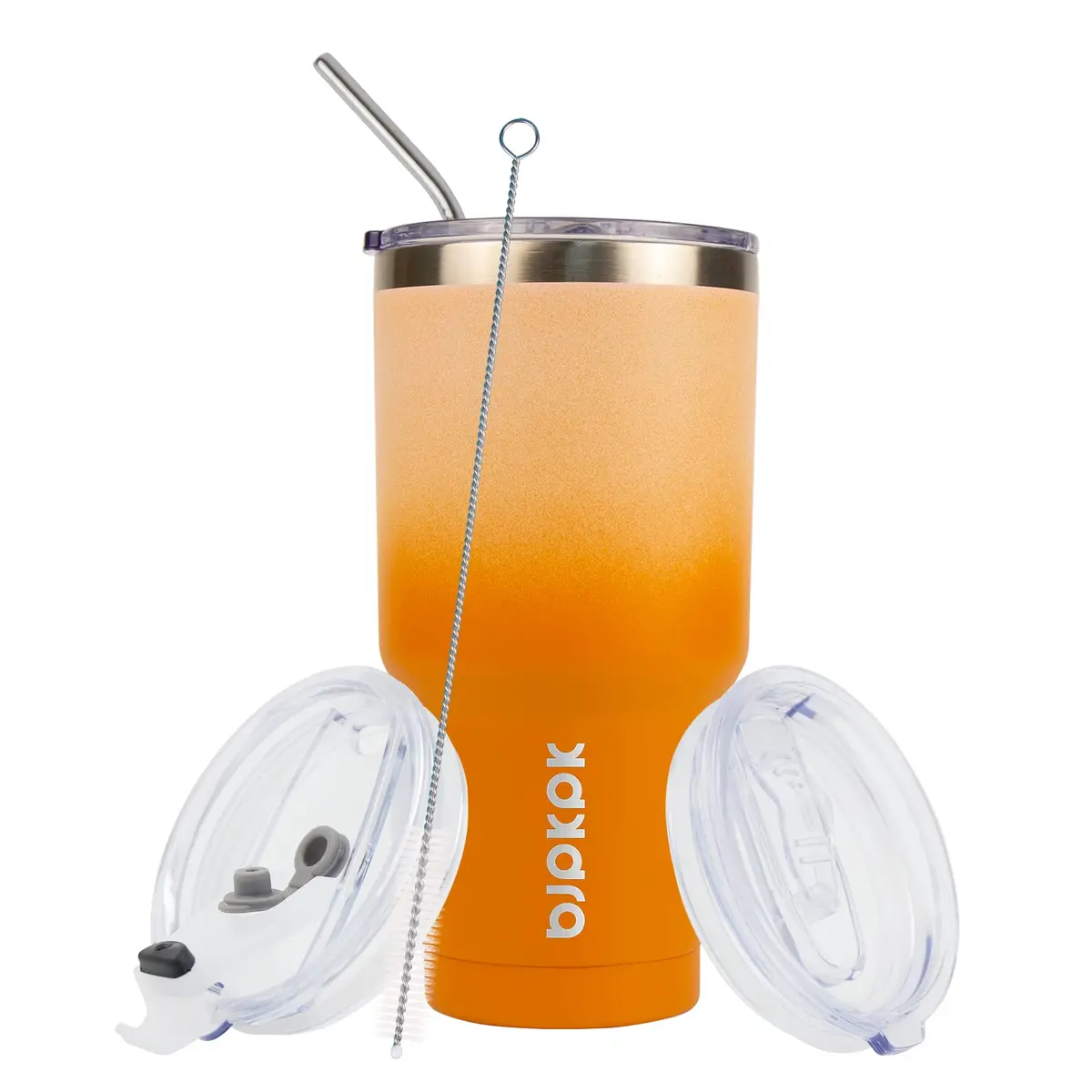 BJPKPK 890ml (30 oz) Insulated Tumbler with Lid and Straw | Double Wall Vacuum Stainless Steel Travel Mug - view 2