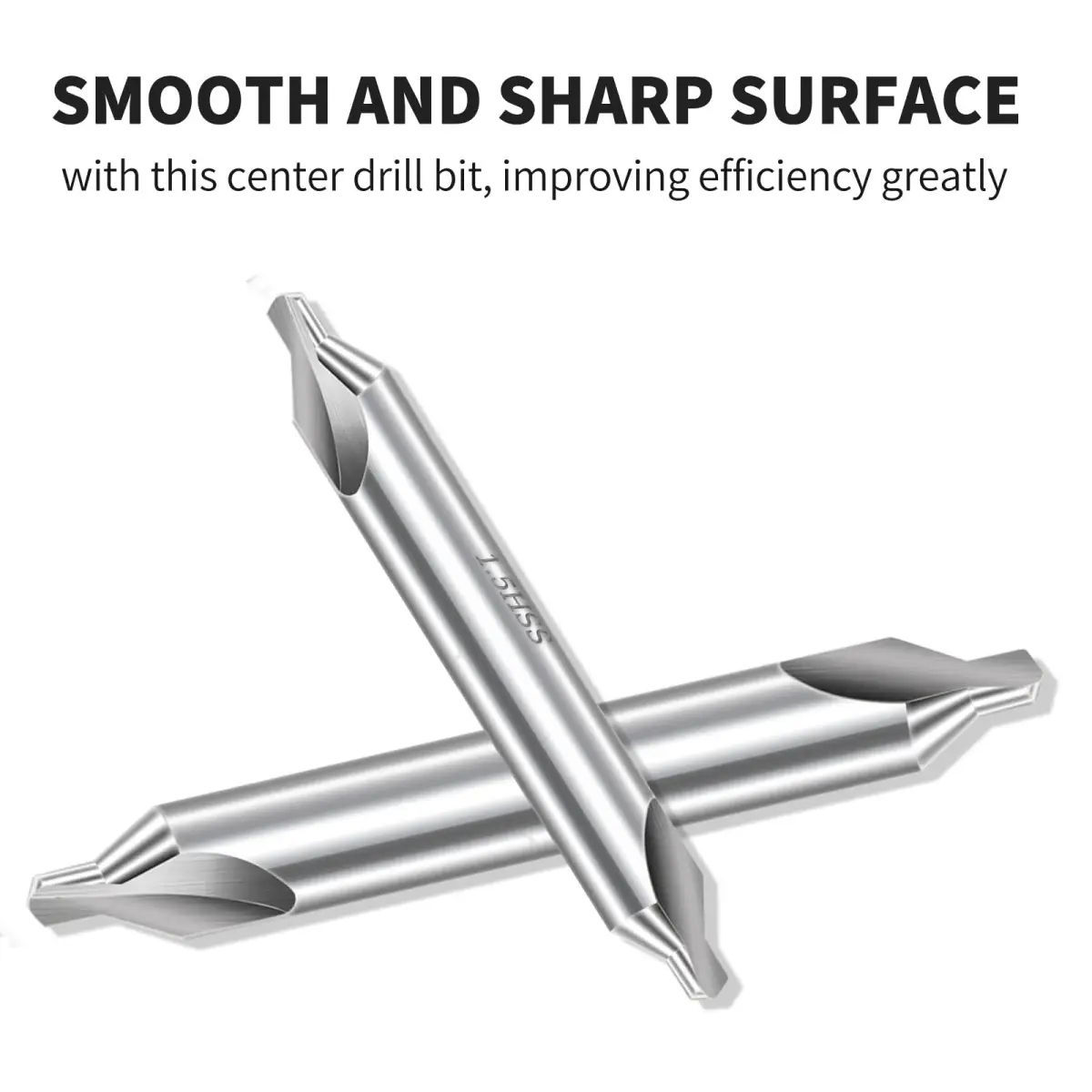 Aleric Center Drill Bits Set - 7 Pcs HSS 60-Degree Countersink Tools | 1.0-5.0mm Sizes - view 4
