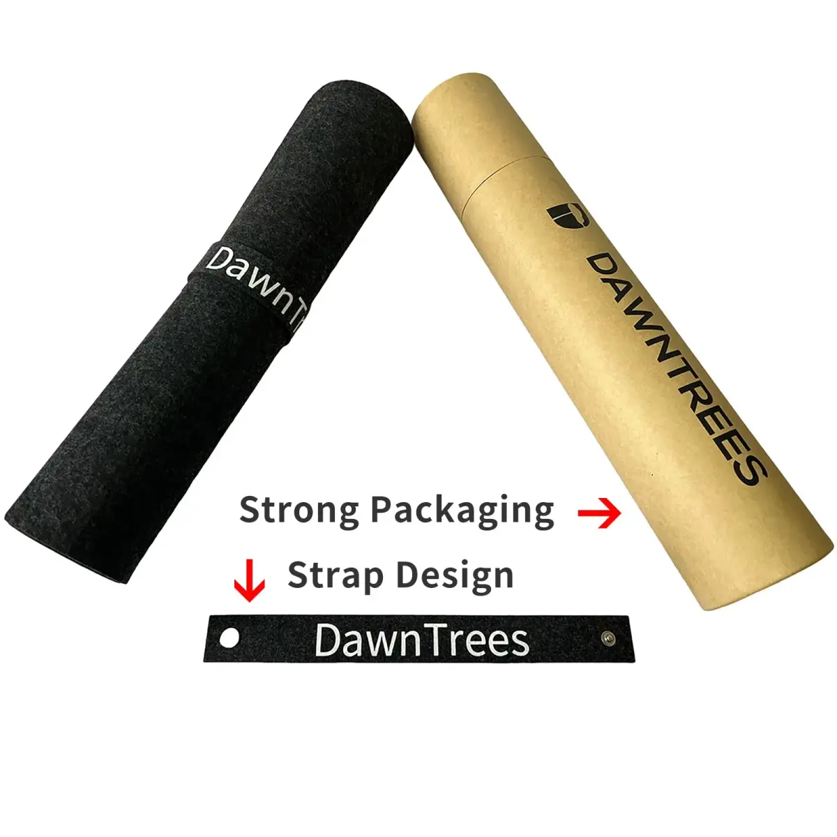 DAWNTREES Large Felt Desk Mat 101cm x 40cm (40''x16'') | Noise-Absorbing & Scratch-Resistant for Office & Home - view 6