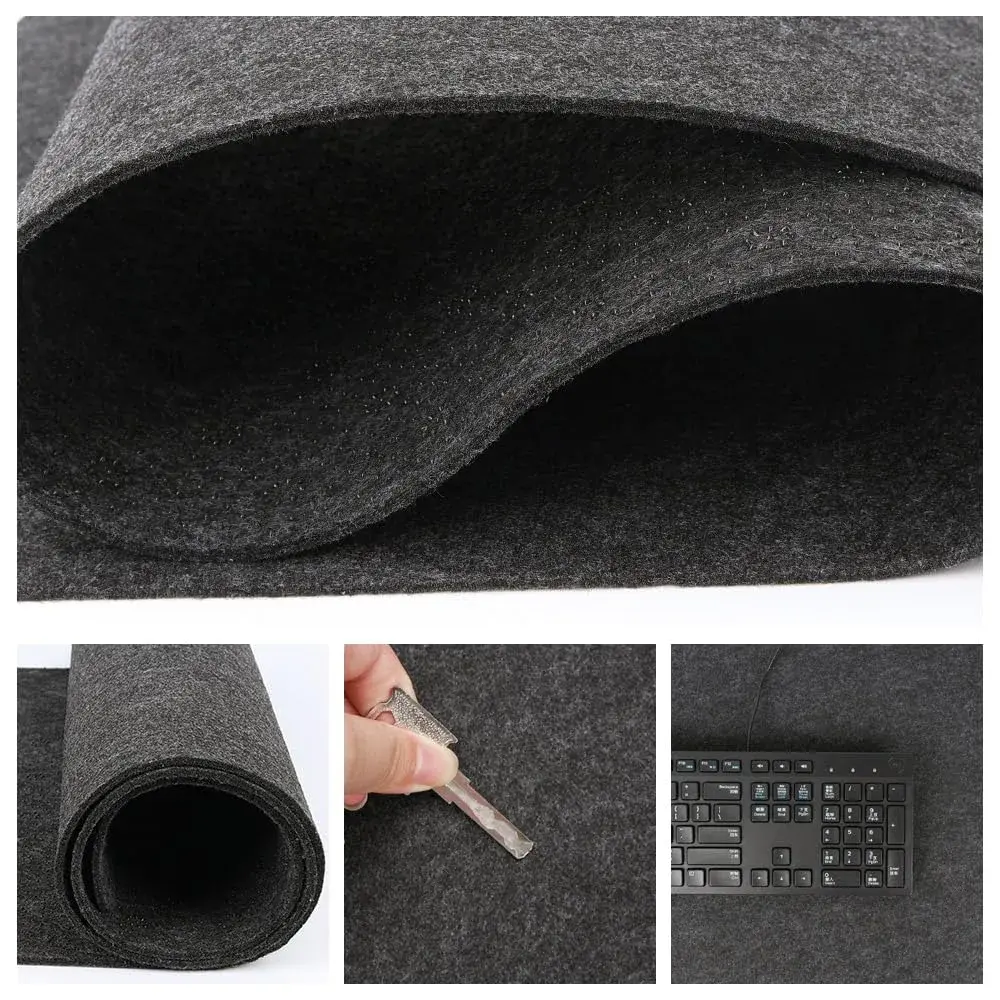 DAWNTREES Large Felt Desk Mat 101cm x 40cm (40''x16'') | Noise-Absorbing & Scratch-Resistant for Office & Home - view 7