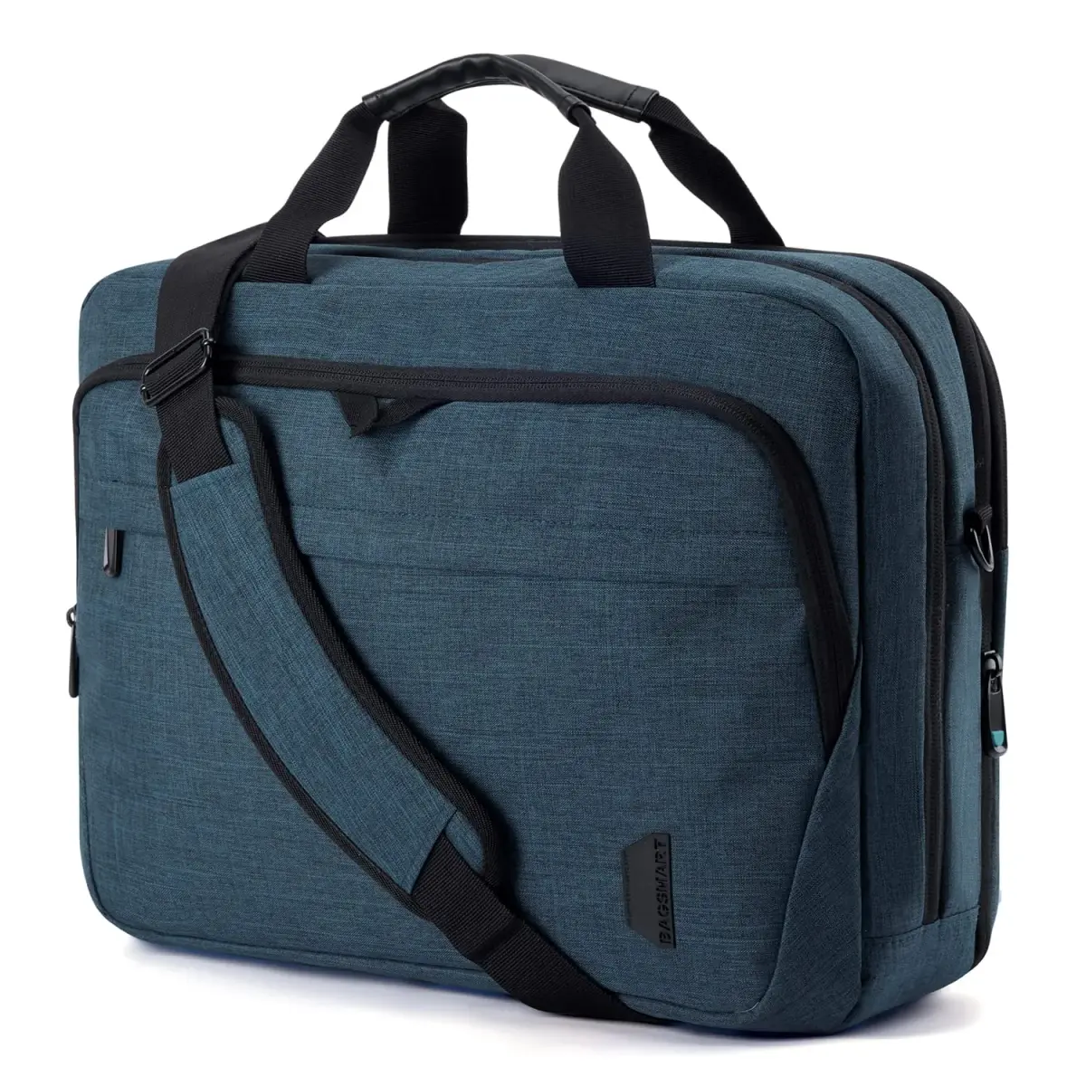 BAGSMART Expandable Laptop Bag 17.3 Inch Briefcase for Men & Women | Dark Blue, TSA Friendly - main product image