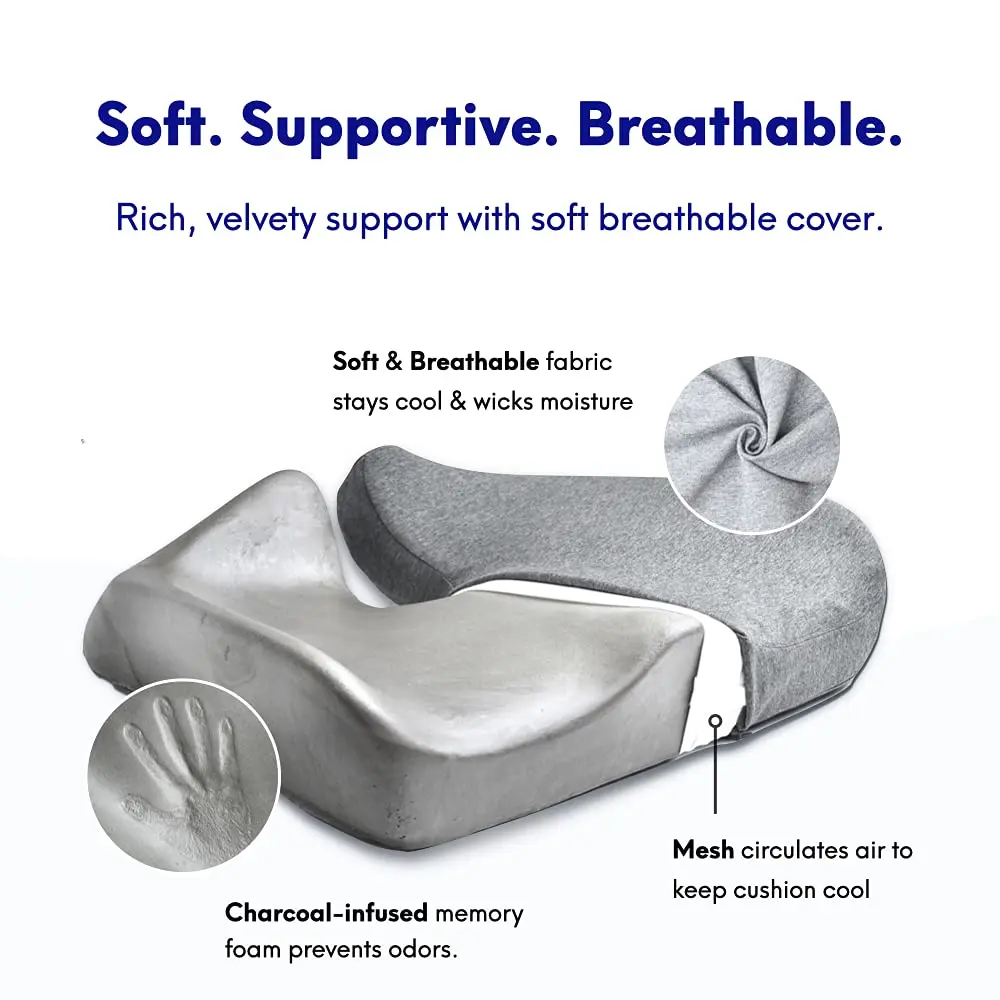 Cushion Lab Pressure Relief Seat Cushion Purple Standard | Ergonomic Comfort for All Chairs - view 5