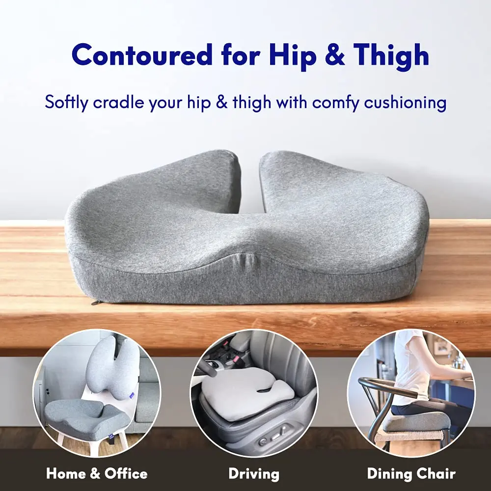 Cushion Lab Pressure Relief Seat Cushion Purple Standard | Ergonomic Comfort for All Chairs - view 3