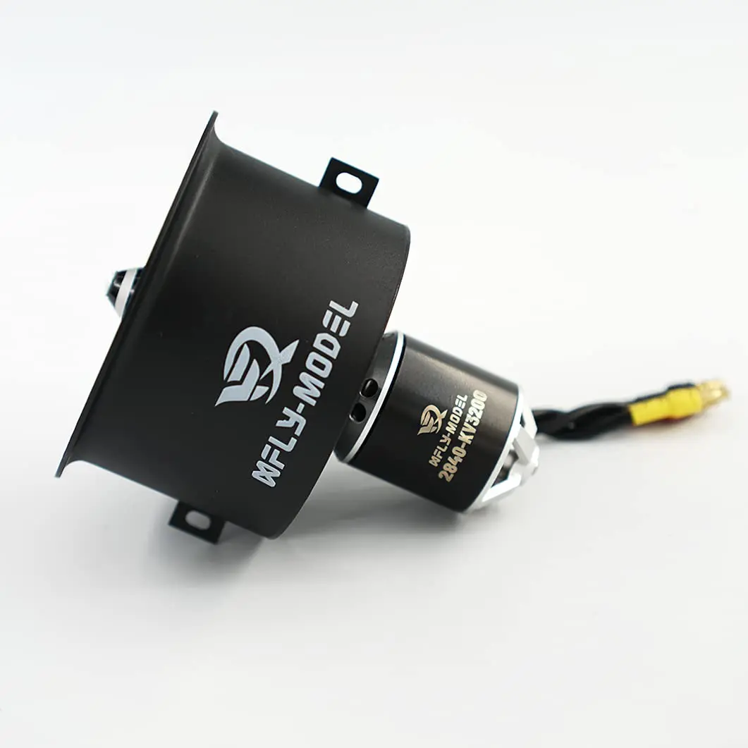 XFLY-MODEL 64mm 12 Blades EDF Ducted Fan with 4S 2840-KV3200 Brushless Outrunner Motor | High Thrust RC Jet Aircraft Part - main product image