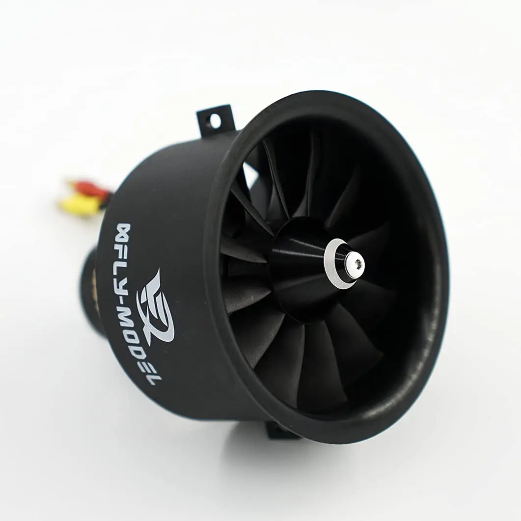 XFLY-MODEL 64mm 12 Blades EDF Ducted Fan with 4S 2840-KV3200 Brushless Outrunner Motor | High Thrust RC Jet Aircraft Part - view 5