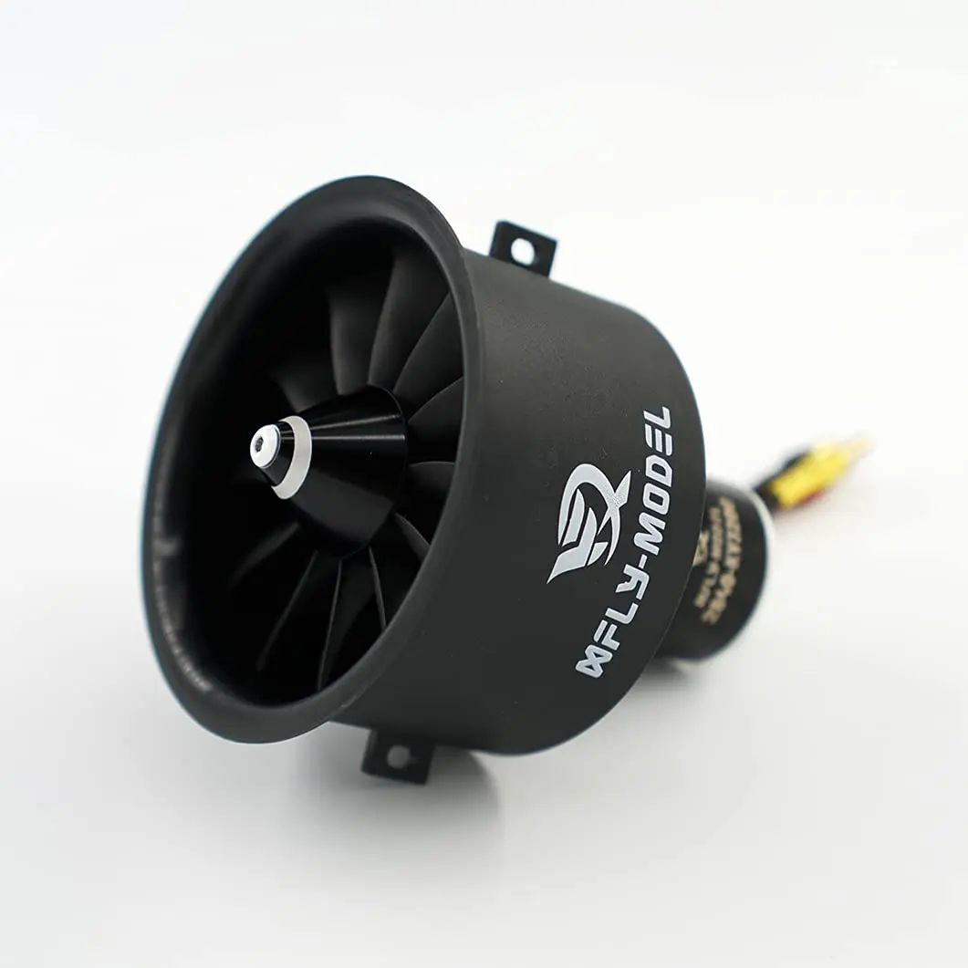 XFLY-MODEL 64mm 12 Blades EDF Ducted Fan with 4S 2840-KV3200 Brushless Outrunner Motor | High Thrust RC Jet Aircraft Part - view 2