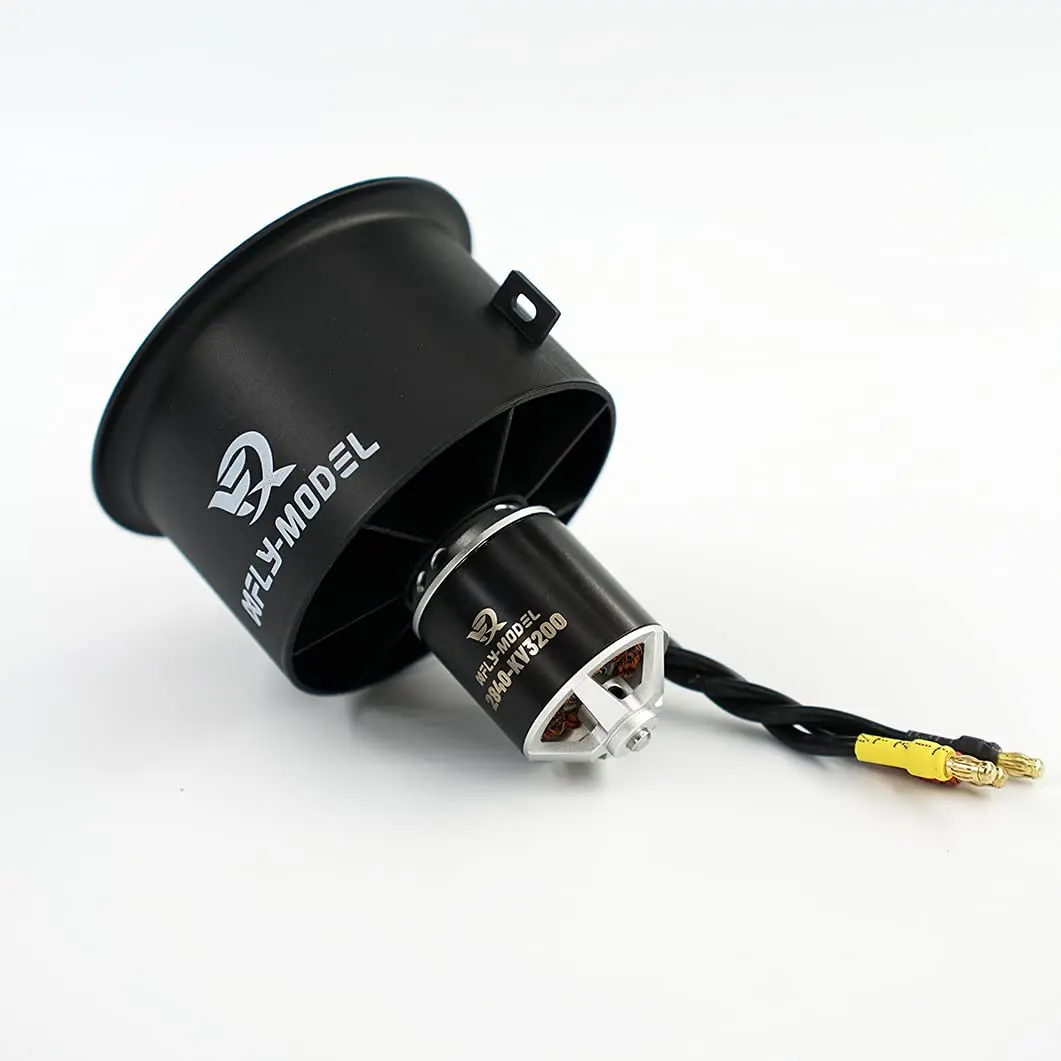 XFLY-MODEL 64mm 12 Blades EDF Ducted Fan with 4S 2840-KV3200 Brushless Outrunner Motor | High Thrust RC Jet Aircraft Part - view 3