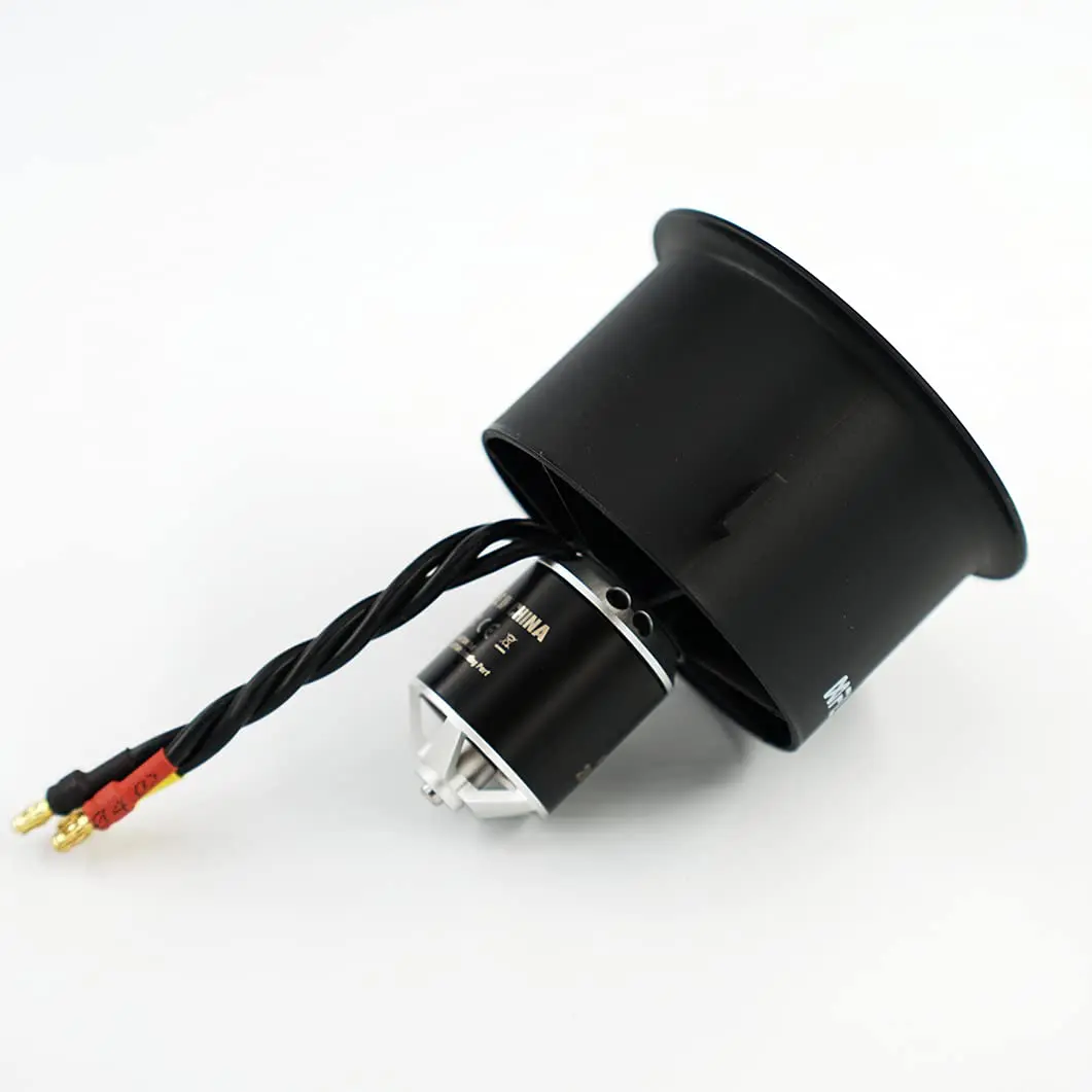 XFLY-MODEL 64mm 12 Blades EDF Ducted Fan with 4S 2840-KV3200 Brushless Outrunner Motor | High Thrust RC Jet Aircraft Part - view 4