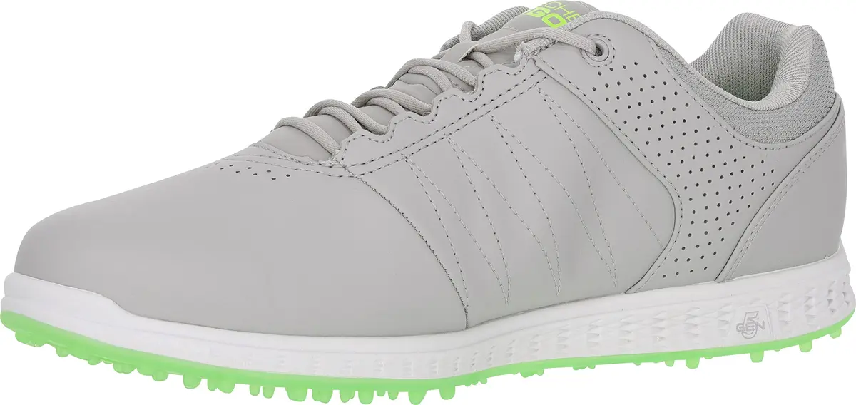 Skechers Men's Pivot Spikeless Golf Shoe Gray/Lime 27cm (13 US) | Water-Resistant Traction - view 5