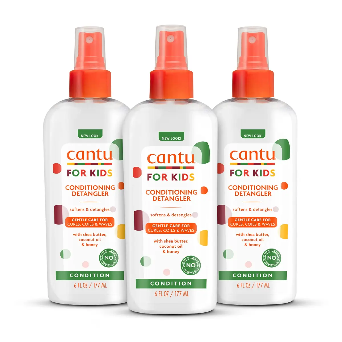 Cantu Care for Kids Conditioning Detangler Spray, 532ml (18 fl oz) | Gentle Formula for Delicate Curls - main product image