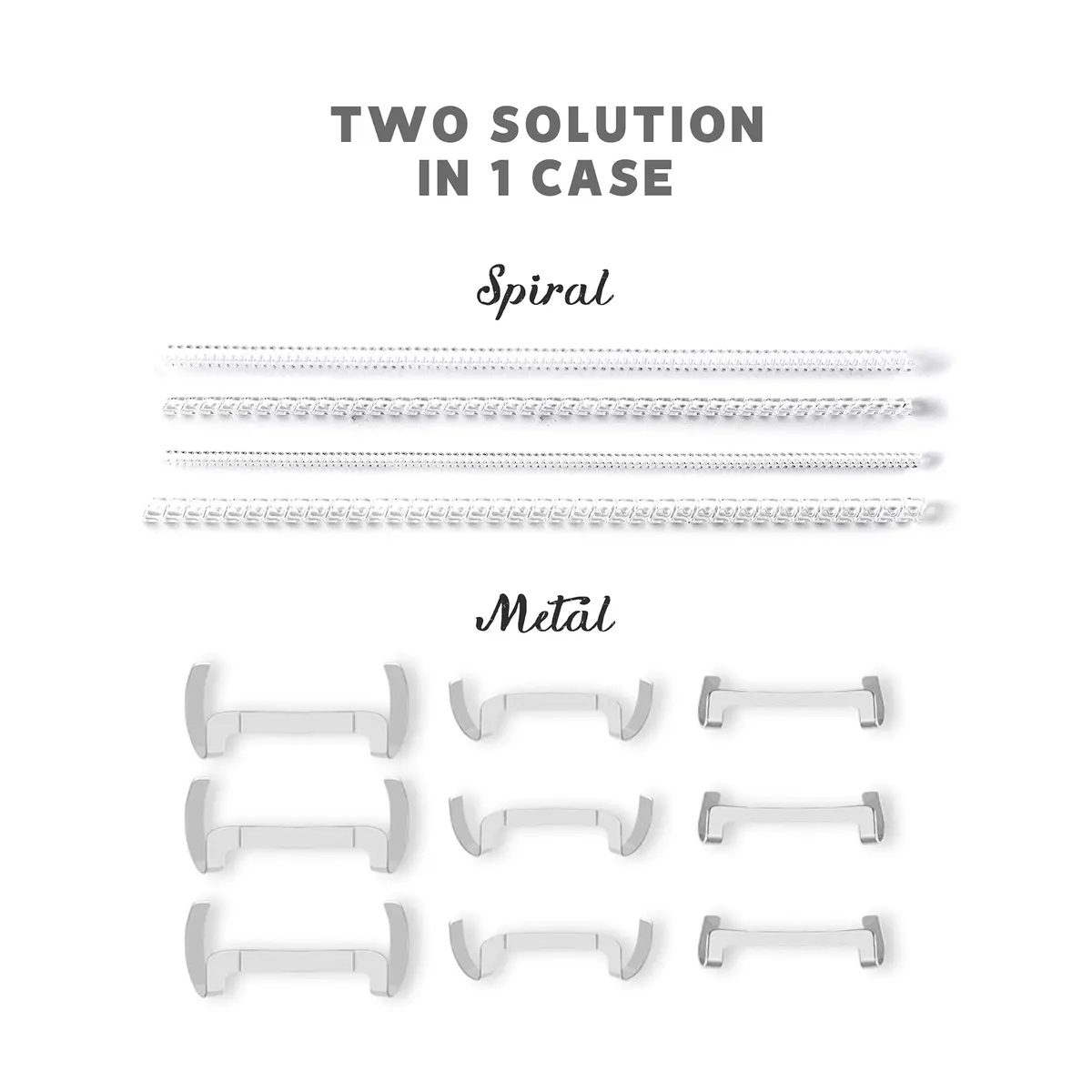 ELETIUO 13 Pack Silver Metal Ring Guards with Spiral Adjusters for Loose Rings, Unisex (Silver+Transparent) - view 2