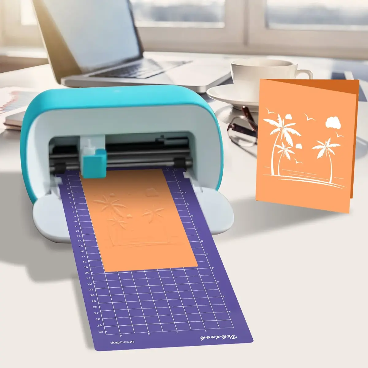VIKDOOK Cutting Mat for Cricut Joy 4.5”x12” & 4.5”x6.5” Variety Grip 6-Pack | Sticky Adhesive Mats for Paper, Vinyl, Cardstock - view 7