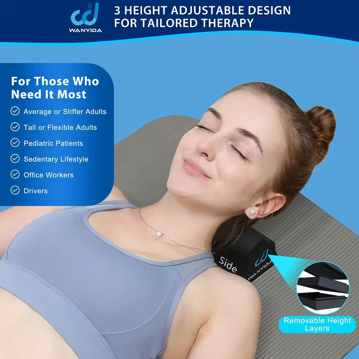 WANYIDA Neck and Shoulder Relaxer Black 20.3 cm (8 in) | Cervical Traction Device for Pain Relief - view 4
