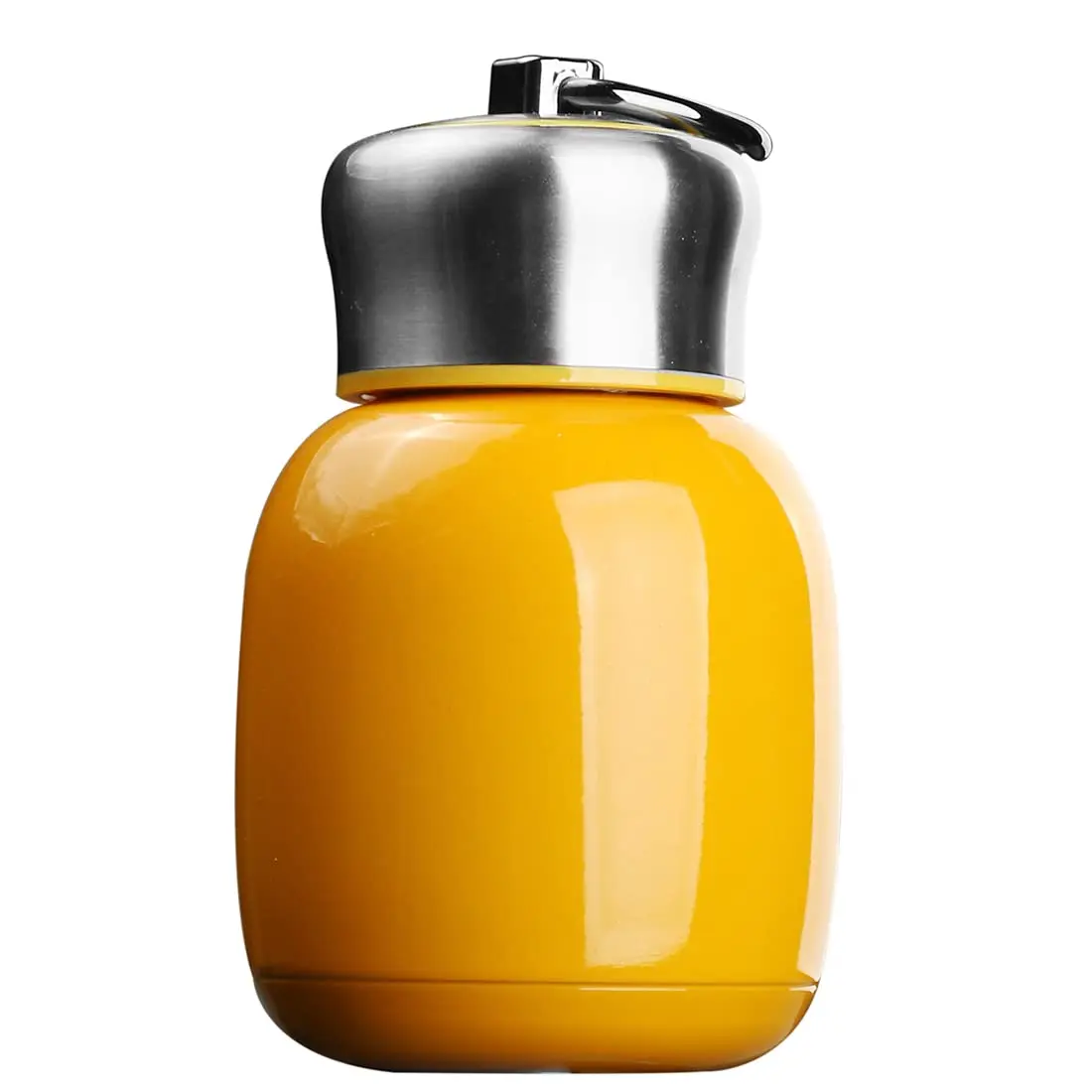 Comeon 7oz Mini Stainless Steel Water Bottle Vacuum Insulated Mug, Orange | Keeps Drinks Hot/Cold 6hrs - main product image