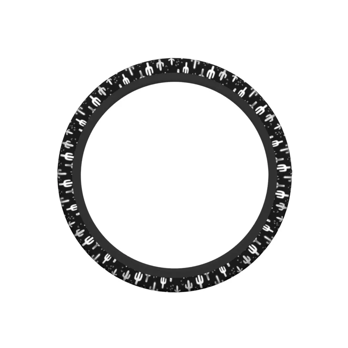 KUOAICY Fun Western Cactus Steering Wheel Cover 15 in | Breathable Neoprene, Universal Fit - view 2