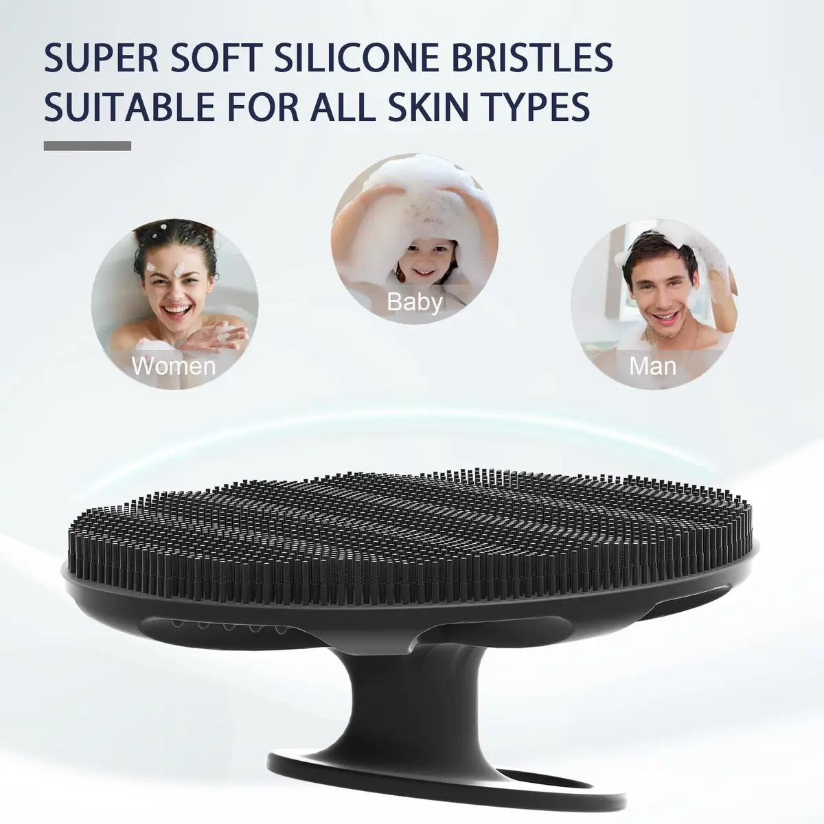BEAUTAIL Silicone Body Scrubber Gentle Exfoliating Brush for Sensitive Skin | 83g (2.9oz) - view 7