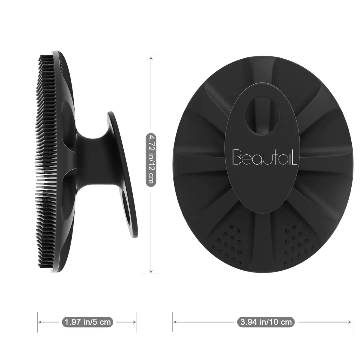 BEAUTAIL Silicone Body Scrubber Gentle Exfoliating Brush for Sensitive Skin | 83g (2.9oz) - view 8