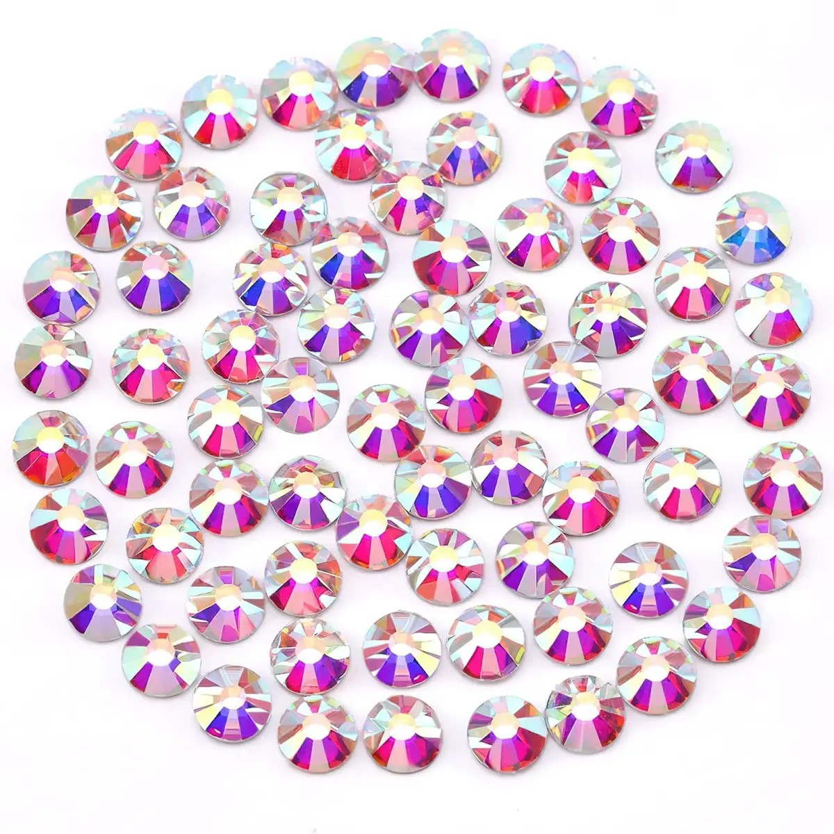 Novani Glass Crystal Rhinestones SS16 (3.8-4.0mm) 1440pcs | Flatback Round Gems for Nail Art, Crafts, Makeup, DIY Decoration - main product image