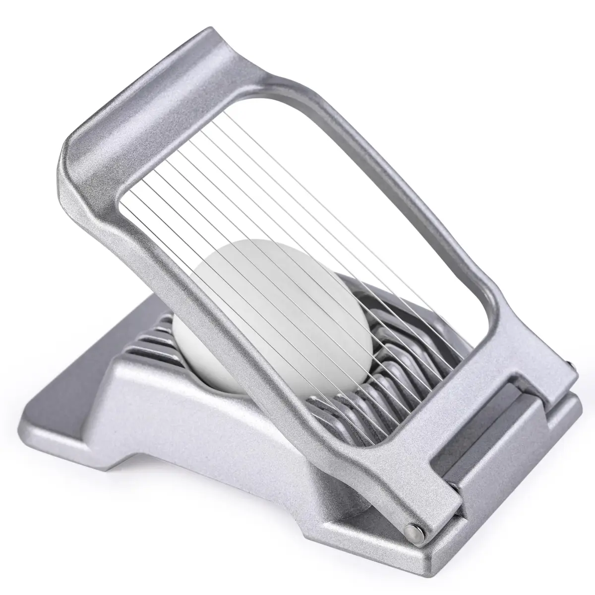 REDSETS Multipurpose Heavy Duty Aluminium Egg Slicer with Stainless Steel Wire | 9 cm (3.5 in) Slices - main product image