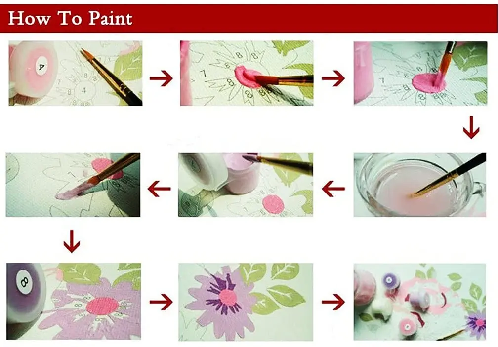 Meecaa Paint by Numbers Starry Sky Kit for Adults 16x20 inch | Beginner DIY Oil Painting - view 3