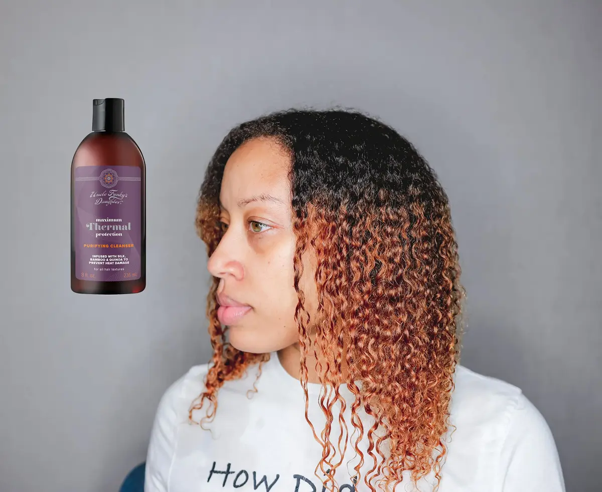 Uncle Funky's Daughter Maximum Thermal Protection Purifying Cleanser 237ml (8 Fl Oz) | Clarifies Hair for Heat Styling - view 6
