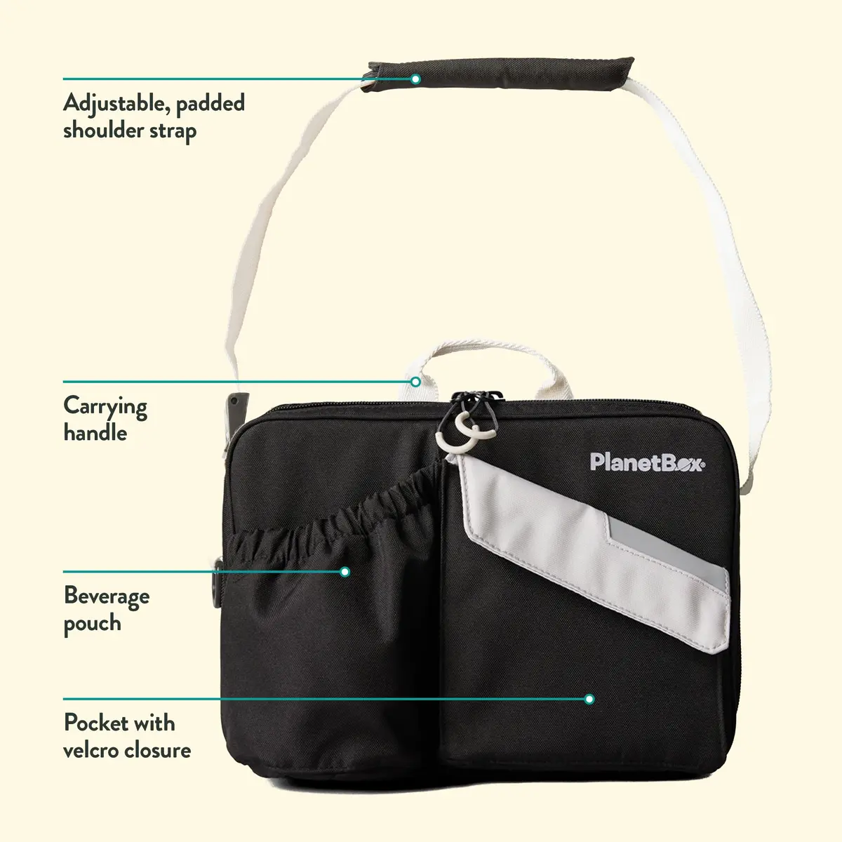 PlanetBox Insulated Lunch Bag, Black Currant Edition | Durable & BPA-Free, Easy to Clean (70-120 chars) - view 6