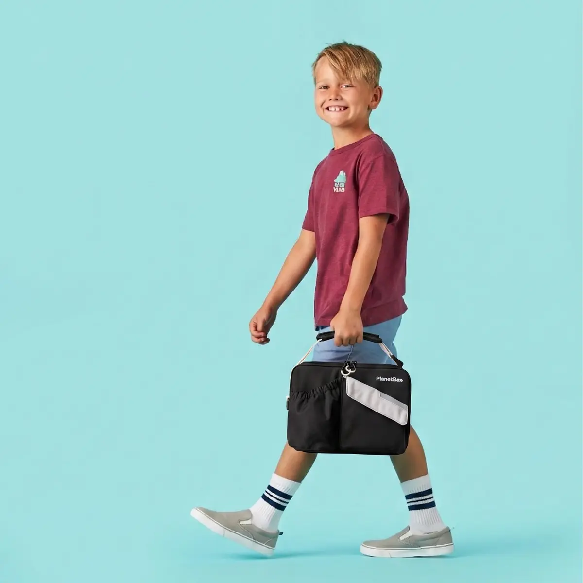 PlanetBox Insulated Lunch Bag, Black Currant Edition | Durable & BPA-Free, Easy to Clean (70-120 chars) - view 2