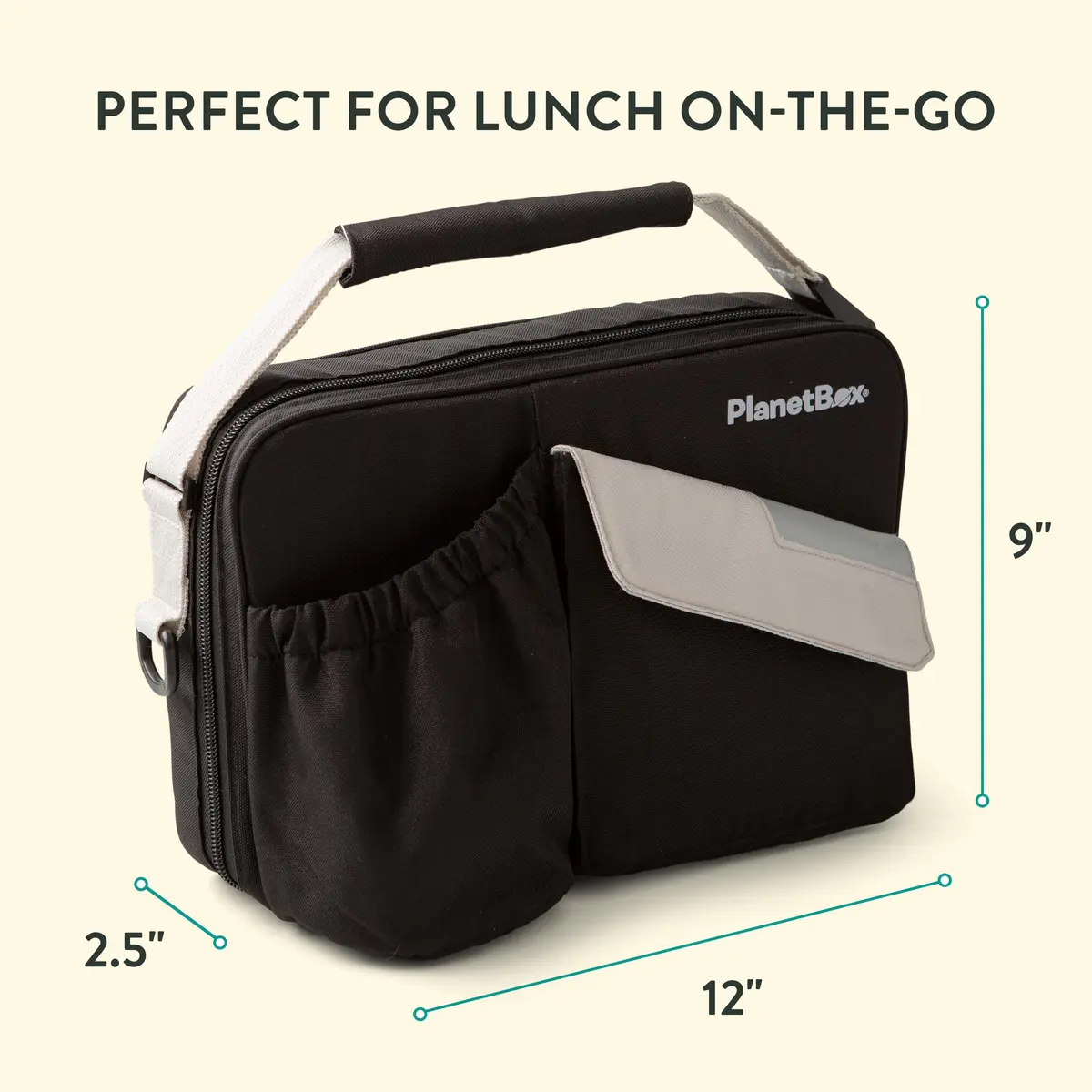 PlanetBox Insulated Lunch Bag, Black Currant Edition | Durable & BPA-Free, Easy to Clean (70-120 chars) - view 3