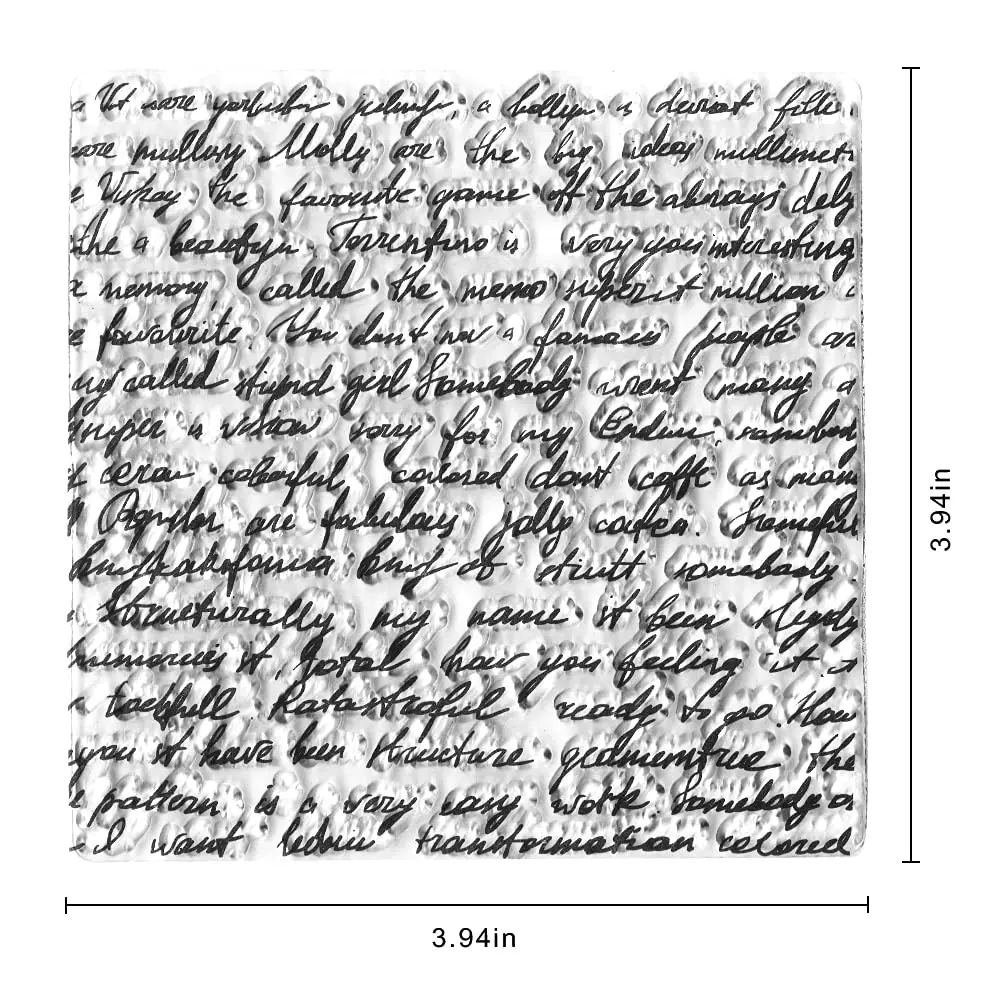 Hying Clear Rubber Stamp for Card Making & Scrapbooking | English Sentiment Background Transparent Silicone Seal Stamp - view 2