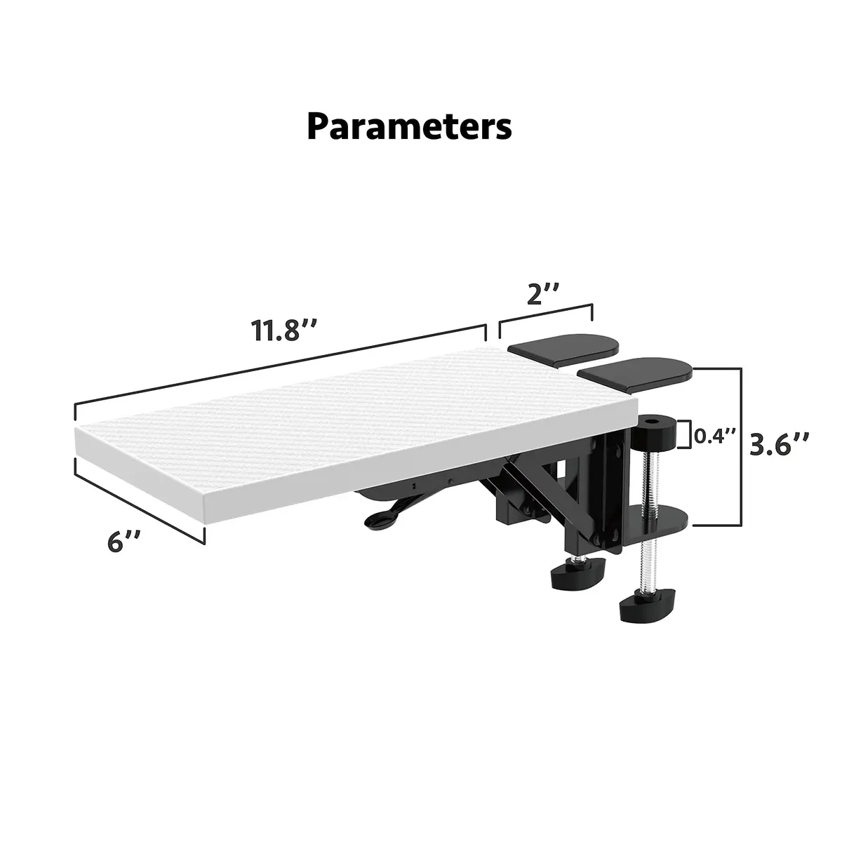HONJIE Ergonomic Arm Support Bracket for Desks | 36cm x 15cm (14" x 6") - view 5